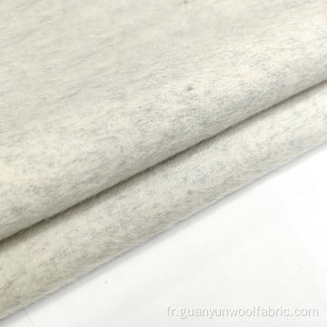 Tissu de manteau alpaca à double face polyester en laine